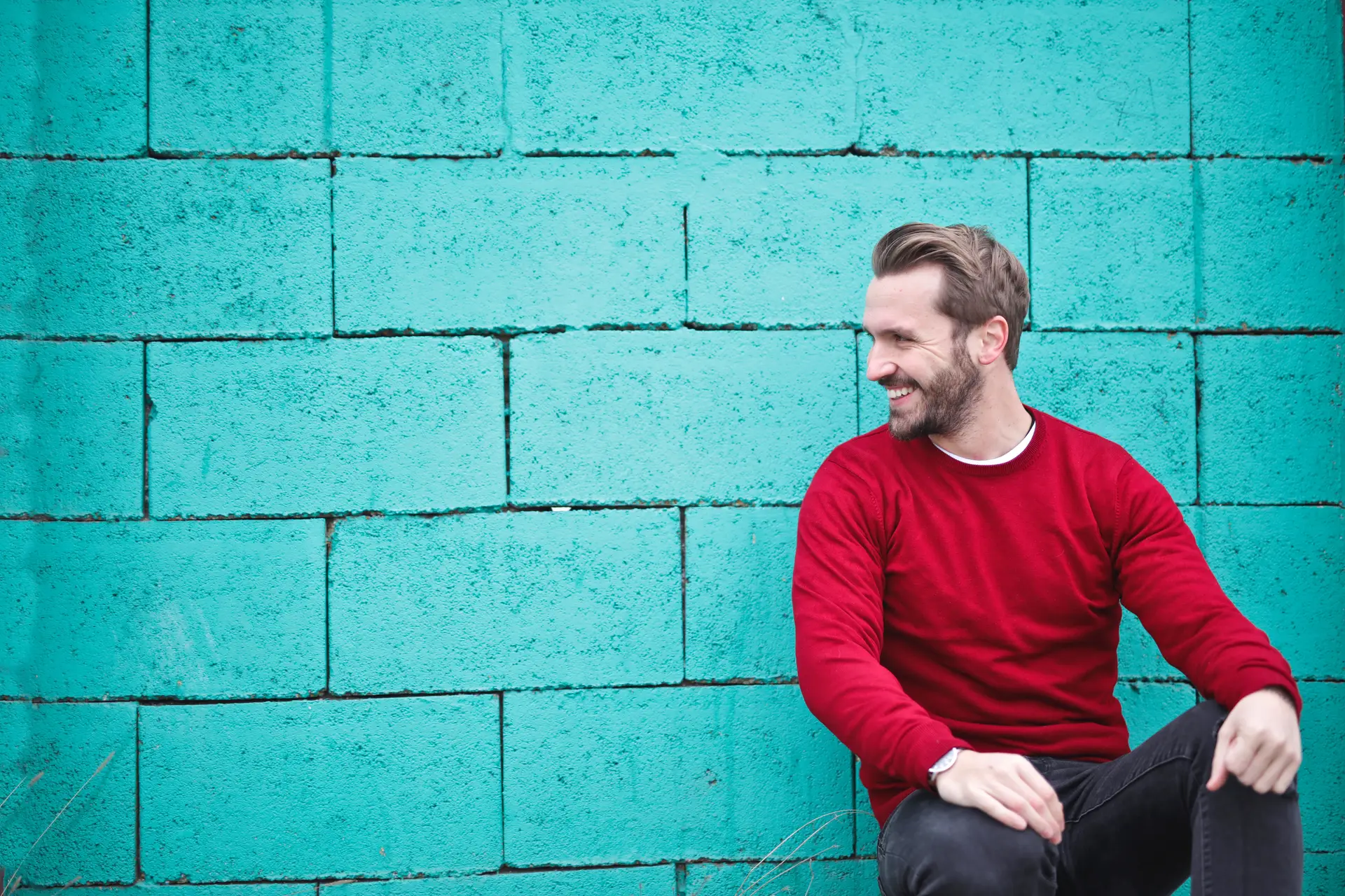 adult man sitting